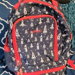 Benbo Kids Rocket Adventure Backpack - Navy and Red